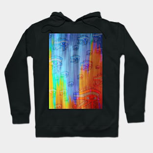 Abstract eye of horus Hoodie